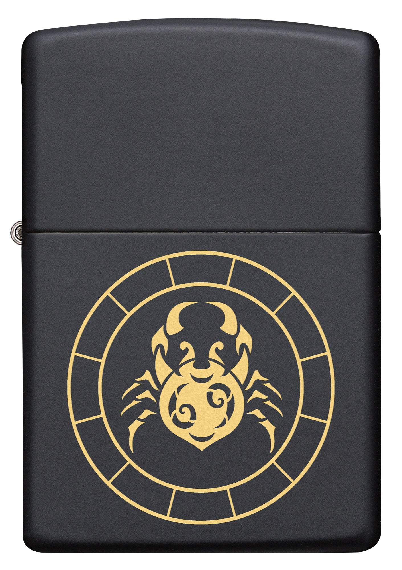 Zippo Cancer Zodiac Sign Black Matte Pocket Lighter Zippo